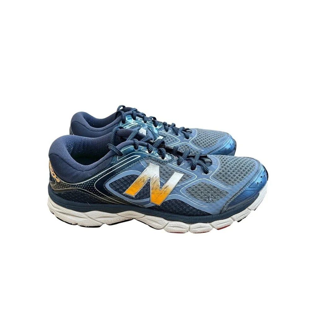 New Balance 860v6 Running Shoes Sneakers Mens Size 10 Blue Workout Training Gym - Picture 3 of 13